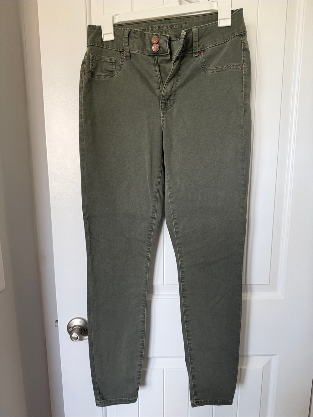 Maurices Olive Green Skinny Jeans